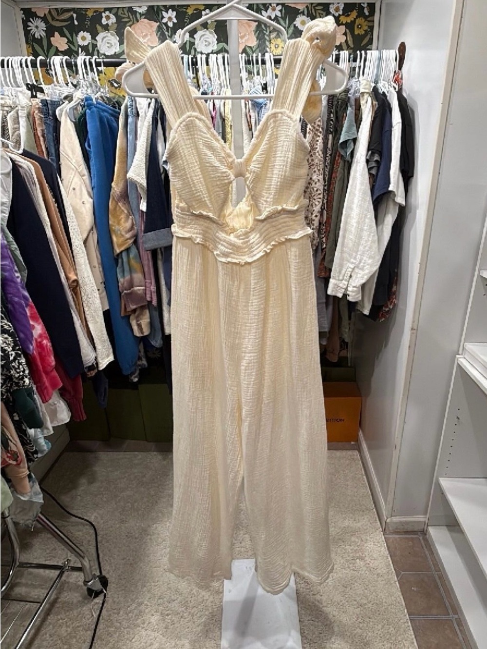 Cream Mabel jumpsuit size medium